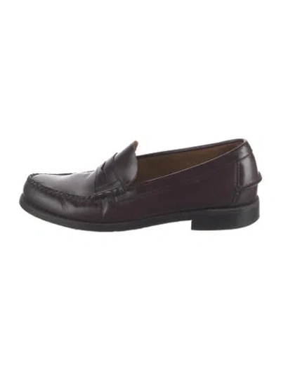 Pre-owned Sebago Leather Loafers In Brown