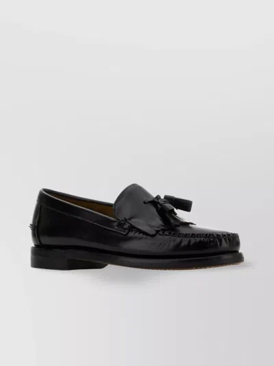 Sebago Leather Loafers Paul Tassel Detail