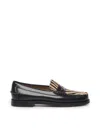 Sebago Dan Vamp Wild Loafers With Animal Print In Tiger
