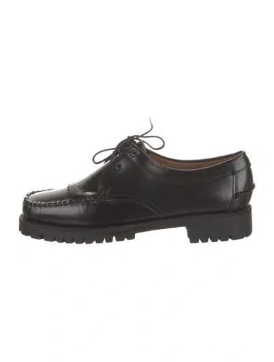 Pre-owned Sebago Leather Oxfords In Black