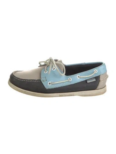 Pre-owned Sebago Leather Oxfords In Blue