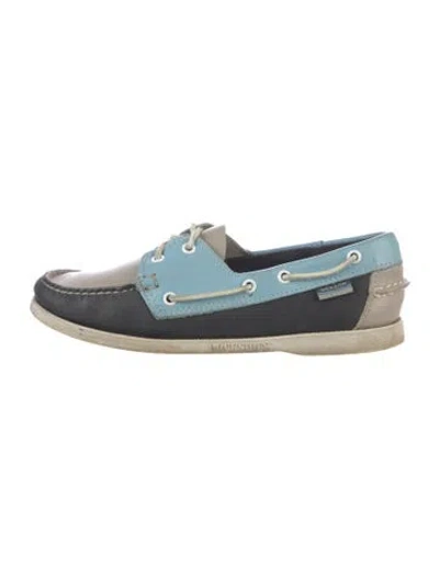 Pre-owned Sebago Leather Sneakers In Blue
