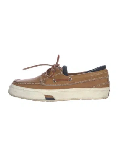 Pre-owned Sebago Leather Sneakers In Brown
