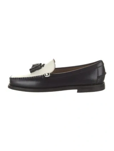 Pre-owned Sebago Leather Tassel Accents Loafers In Multi