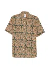 Sebago Littlerriver Buttoned Pattern Shirt In Black
