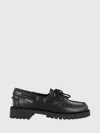 Sebago Ranger Waxy Leather Moccasins In Black