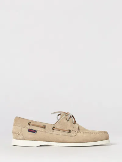 Sebago Portland Flesh Out Suede Boat Loafers In Neutral