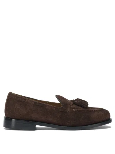 Sebago Suede Loafers And Slippers Tassel Detail In Brown