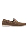 Sebago Dockside Portland Pelle Oliata Budu Loafers In Brown