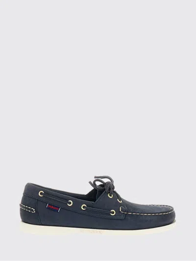 Sebago Docksides Portland Nubuck In Blue