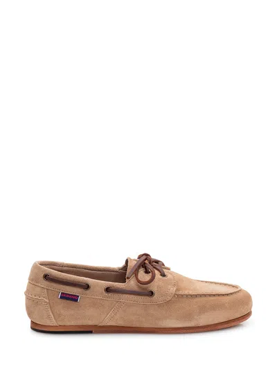 Sebago Loafers Owen In Suede In Beige Camel