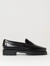 Sebago Black Slip-on Loafers With Lug Sole In Schwarz