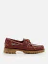 Sebago Ranger Waxy Boat Shoe Loafers In Braun