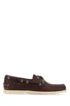 Sebago Chocolate Leather Portland Loafers In Brown