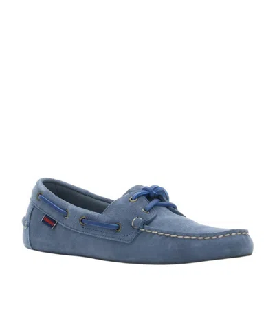 Sebago Logo Lace Up Casual Shoes In Blue