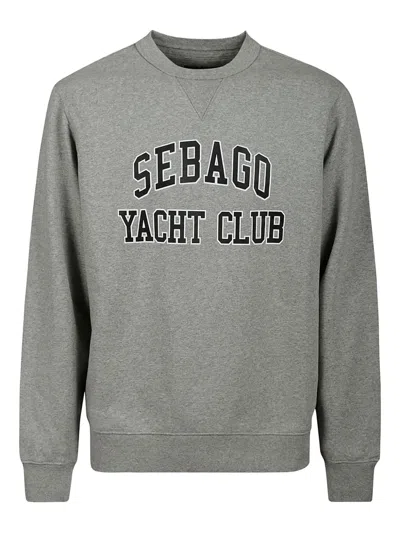 Sebago Logo-print Cotton Sweatshirt In Gray