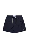 Sebago Logo-patch Drawstring Shorts In Blue