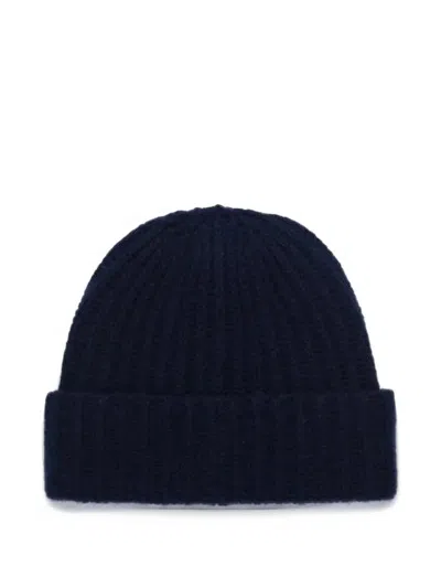 Sebago Lowell Ribbed-knit Beanie Hat In Blue