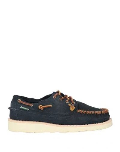 Sebago Man Loafers Navy Blue Size 7.5 Soft Leather