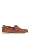 Sebago Camel Suede Loafer With Hand-stitched Detailing In Brown