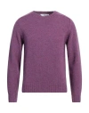 Sebago Man Sweater Mauve Size M Wool In Purple