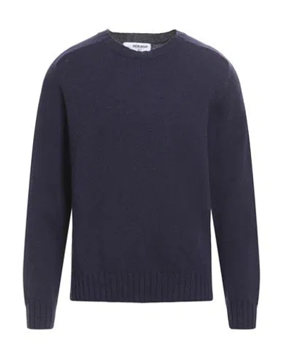 Sebago Man Sweater Navy Blue Size L Wool