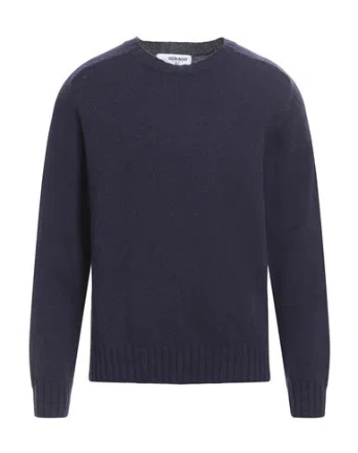 Sebago Man Sweater Navy Blue Size L Wool In Navy Blue