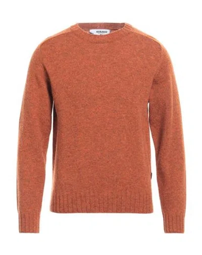Sebago Man Sweater Rust Size M Wool In Brown