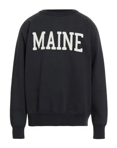 Sebago Man Sweatshirt Midnight Blue Size Xl Cotton In Black