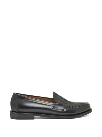 Sebago Men's Black Leather Loafers, Elegant