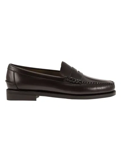 Sebago Men's Classic Dan - Smooth Leather Moccasin Loafer In Burgundy