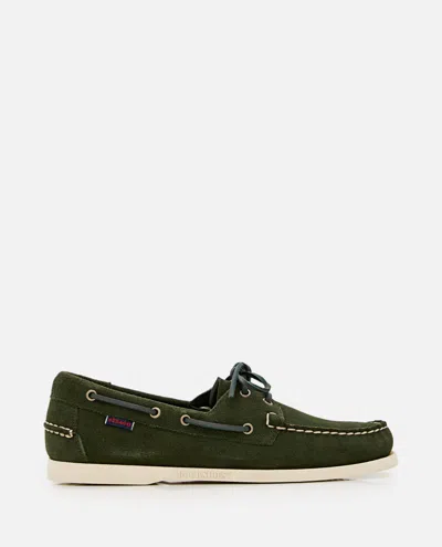 Sebago Dark Green Slip On Loafers