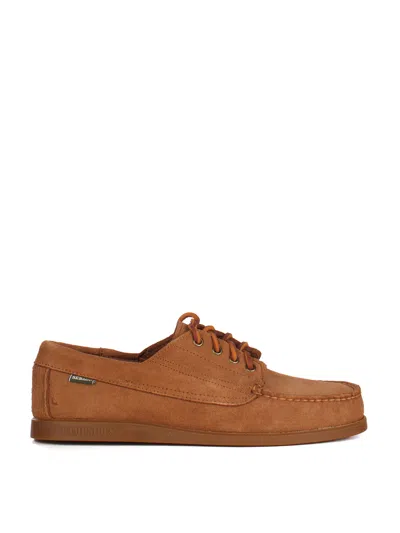 Sebago Men's Moccasins In Marrone