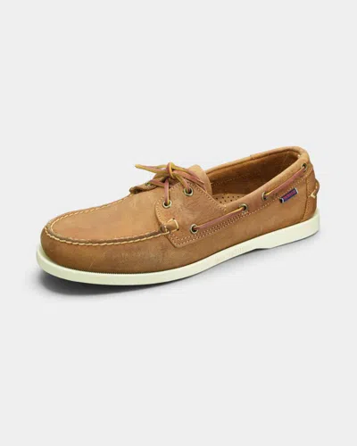 Sebago Men's Portland Crazy Horse Boat Shoes In Tan In Multi