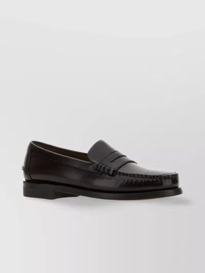 Sebago Classic Penny Loafers In Black