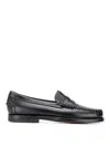 Sebago Classic Dan Smooth Leather Loafers In Negro