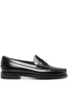 Sebago Round Toe Slip-on Moccasins With Cut-out Upper Design In Black