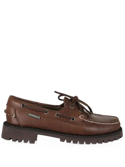 Sebago Mocassini Ranger Waxy In Pelle In Brown