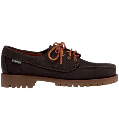 Sebago Mocassini Woman  - Askook Lug Suede Waxed - Brown