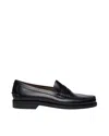 Sebago Brown Leather Moccasin Loafers In Black