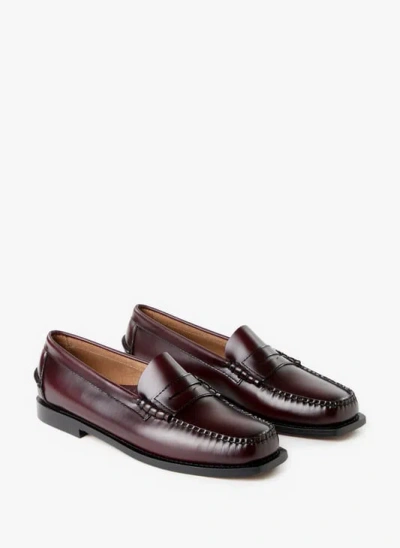 Sebago Mocassins En Cuir In Purple