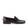 Sebago Rounded Toe Slip-on Moccasins With Smooth Leather Finish In Brown