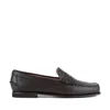 Sebago Leather Moc Stitching Penny Slot Loafers In Brown