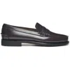Sebago Man Loafers Burgundy Size 9 Soft Leather In Black