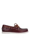 Sebago Waxed Portland Boat Shoes Moccassin In Brown