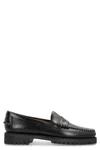 Sebago Moccasins Dan Lug In Leather In Black