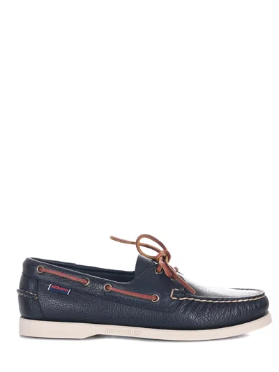 Sebago Moccasins In Hammered Leather