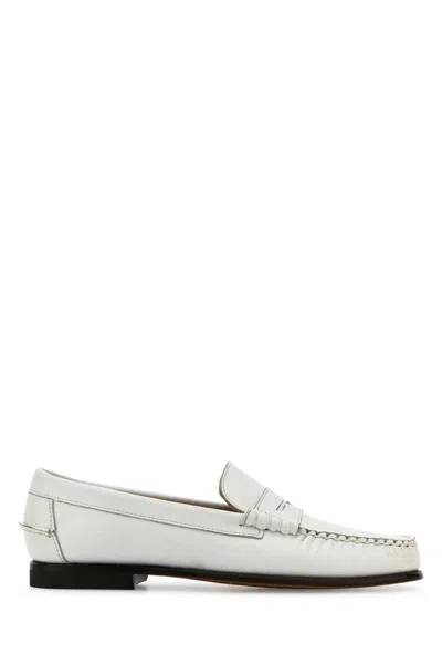 Sebago Moccasters In White