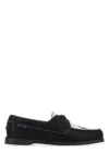 Sebago Multicolor Calf Hair Docksides Portland Raw Loafers In Black