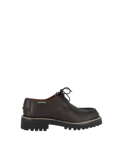 Sebago Opal Lug Leather Chunky Rubber Sole Loafers In Black